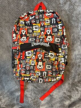 Disney Patch Mickey Backpack - Red, Yellow, Black